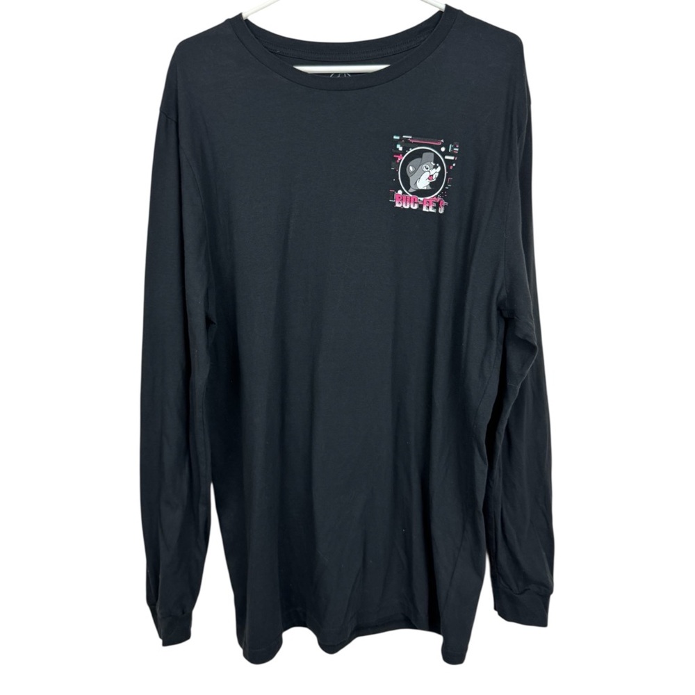 Buc-ees Long Graphic Long Sleeve Black Tshirt XL